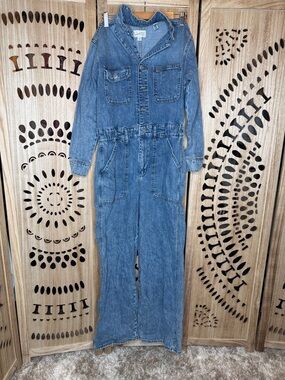 Universal Thread Denim Utility Jumpsuit in Blue